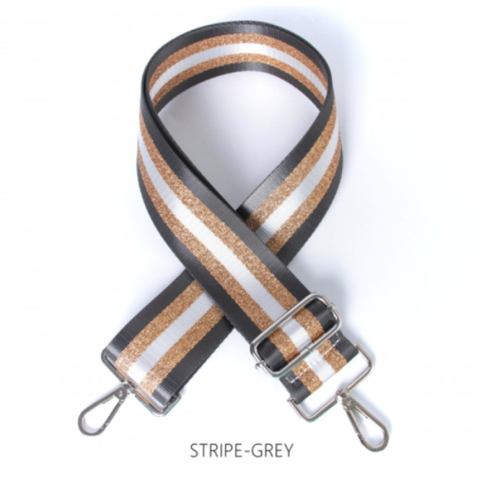 Bag Strap - Stripe Grey
