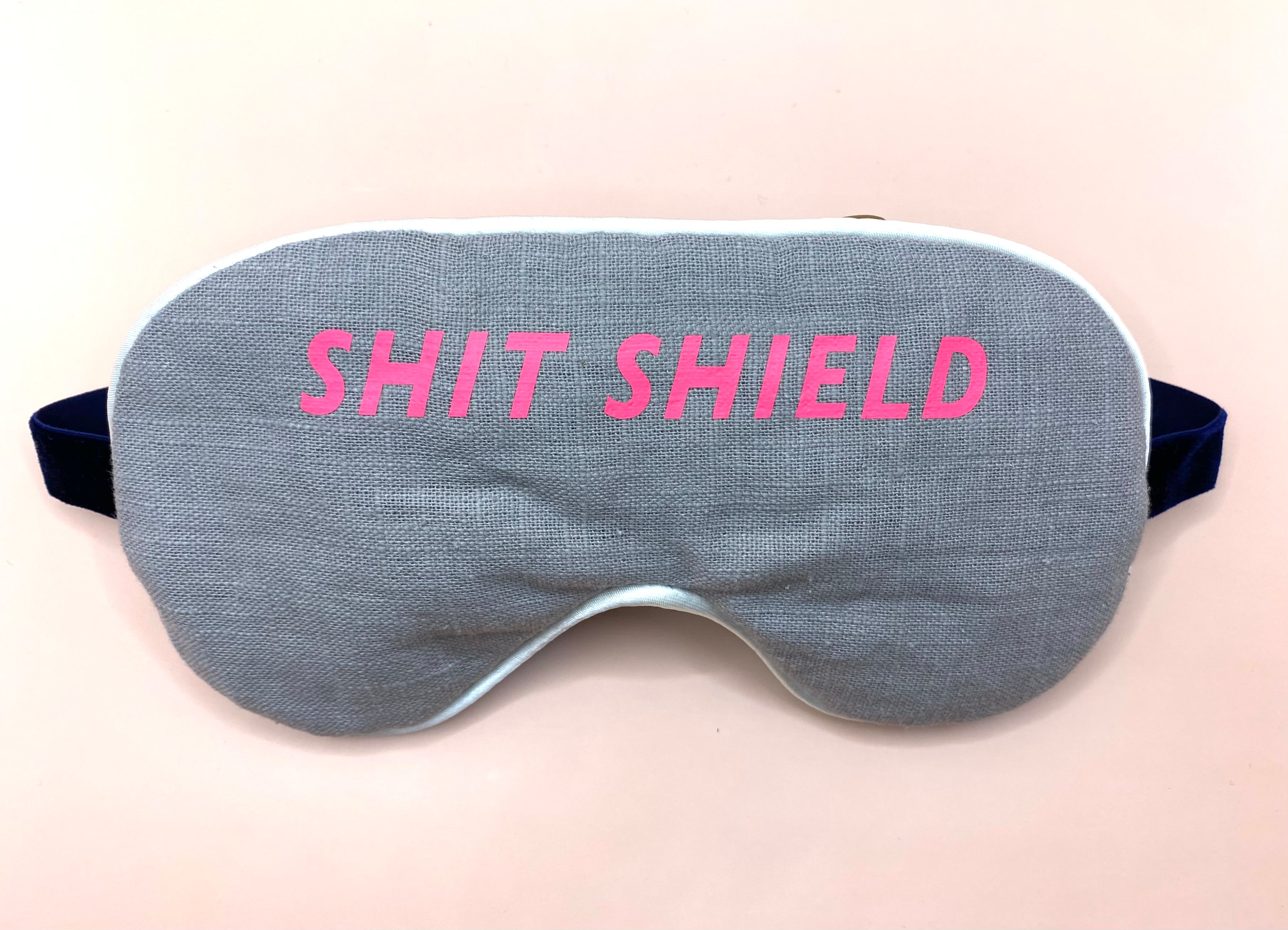 Neon Slogan Linen And Velvet Eye Masks - Various Slogans