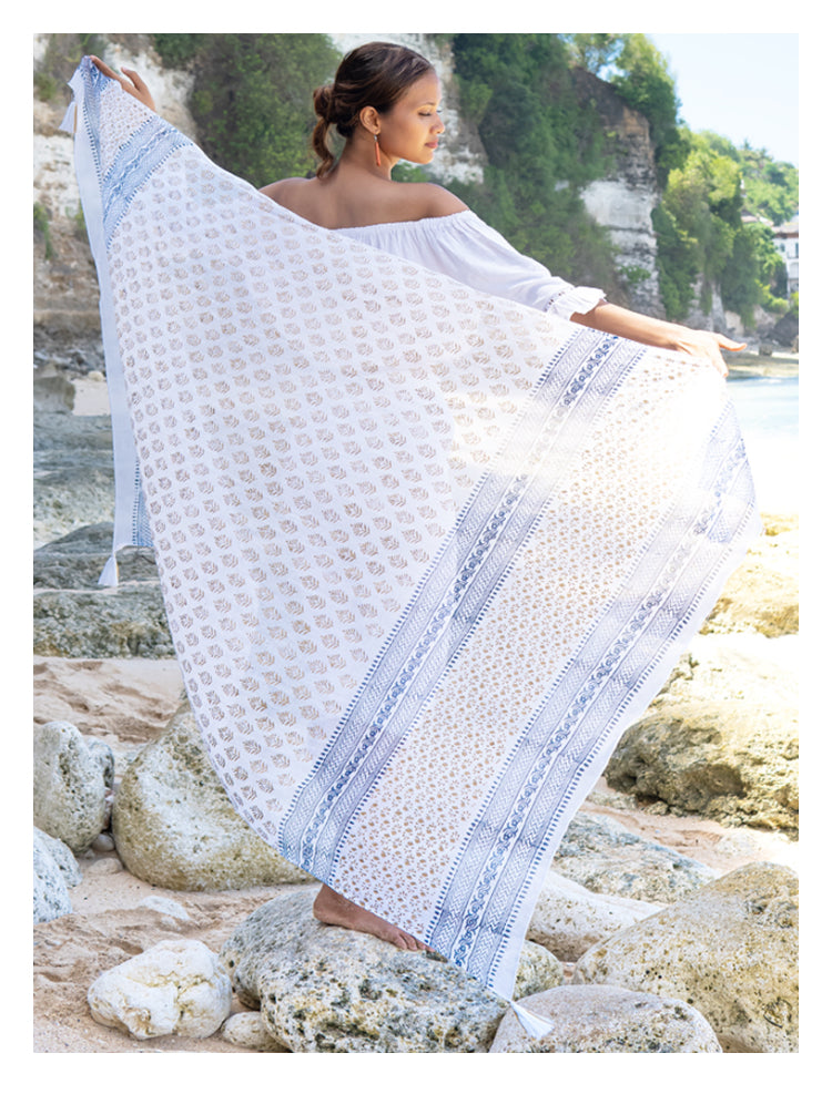 Hand Block Printed Scarf/Sarong