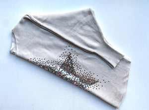 Sequin Star Jumper - Stone