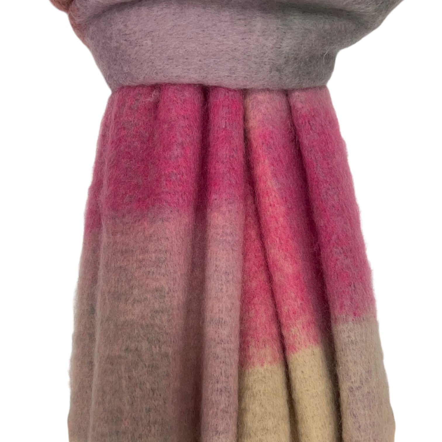 Pinks Checked Winter Scarf
