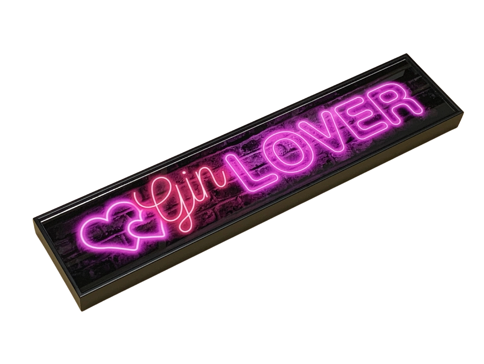 Glass Gin Lover Neon Printed Sign
