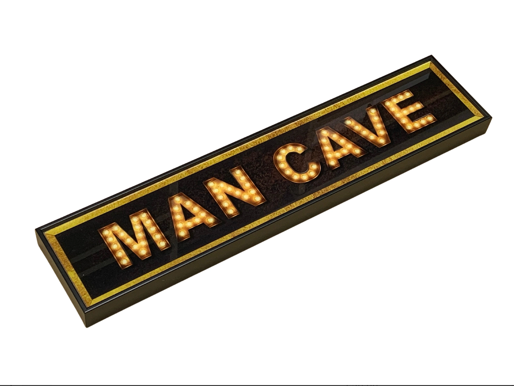 Glass Man Cave Sign