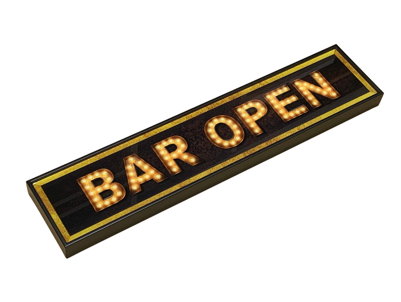 Glass Bar Open Sign