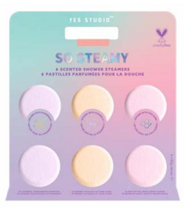 pack of 6 shower steamers in 3 fragrance blends