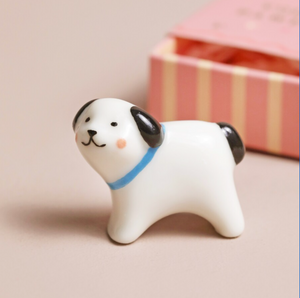 Ceramic Matchbox Token - Dog