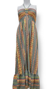 Aztec Bandeau/Halterneck Dress - Various Colours