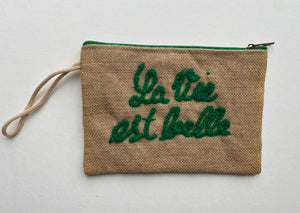 La Vie Et Belle Raffia Clutch - Various Colours