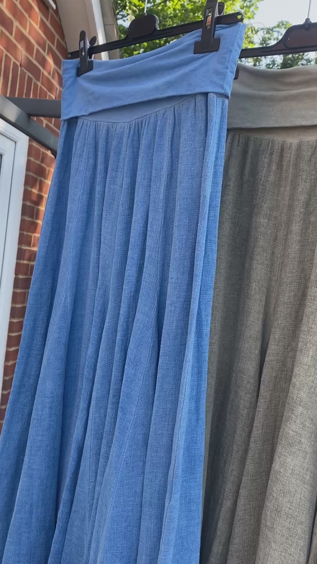 Washed Linen Maxi Skirt - 5 Colour Choices
