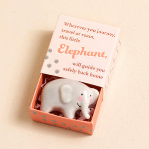 Ceramic Matchbox Token - Elephant