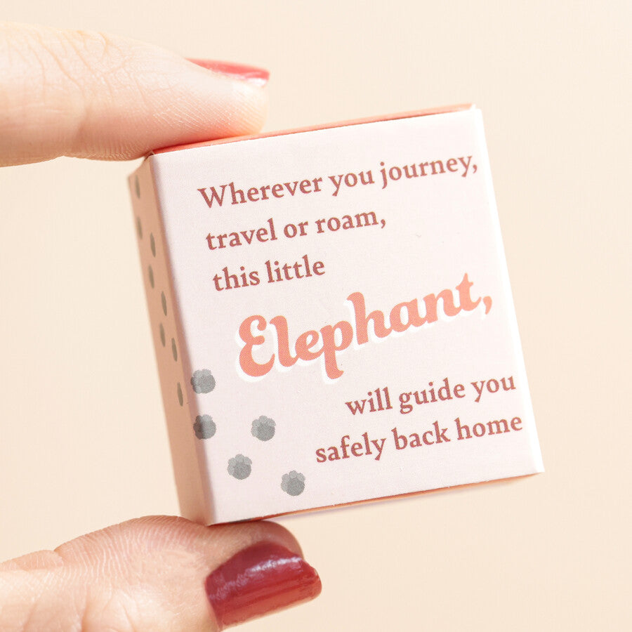 Ceramic Matchbox Token - Elephant