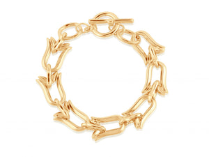 Chunky Chain Bracelet - 22c Gold Plated