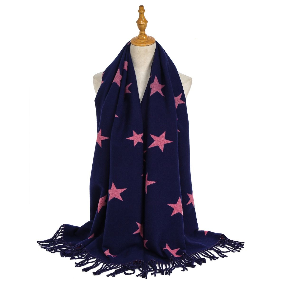 Stars Two Tone Winter Scarf