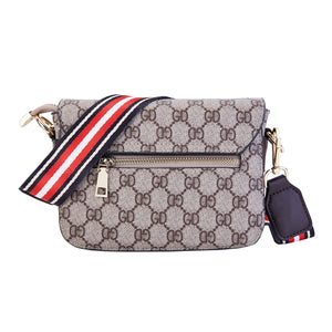 Handbag With Detachable Straps - Dark brown