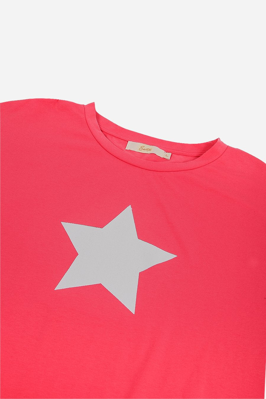 Silver Star T-Shirt - Raspberry