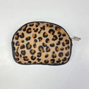 Leopard Print Leather Purse