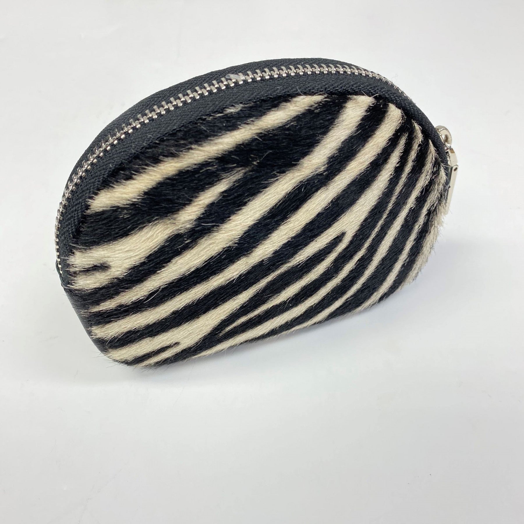 Zebra Print Leather Purse