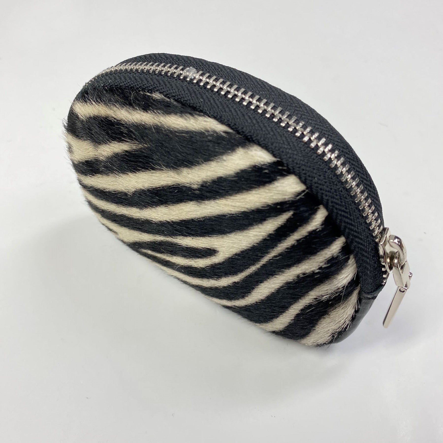 Zebra Print Leather Purse
