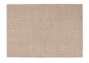 Mink geometric design modern rug