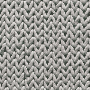 Modern cable rug in grey