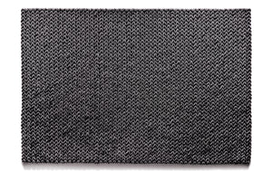 Modern cable rug in dark grey