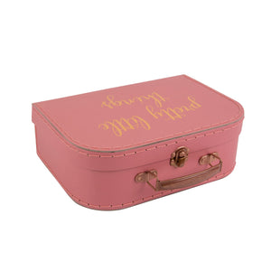 Suitcase Jewellery Box - Pink
