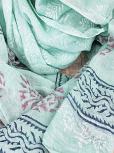 Hand Block Printed Scarf/Sarong