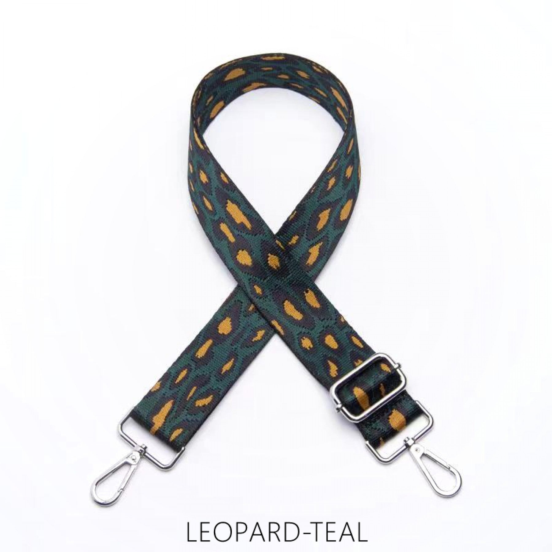 Bag Strap -Leopard Teal