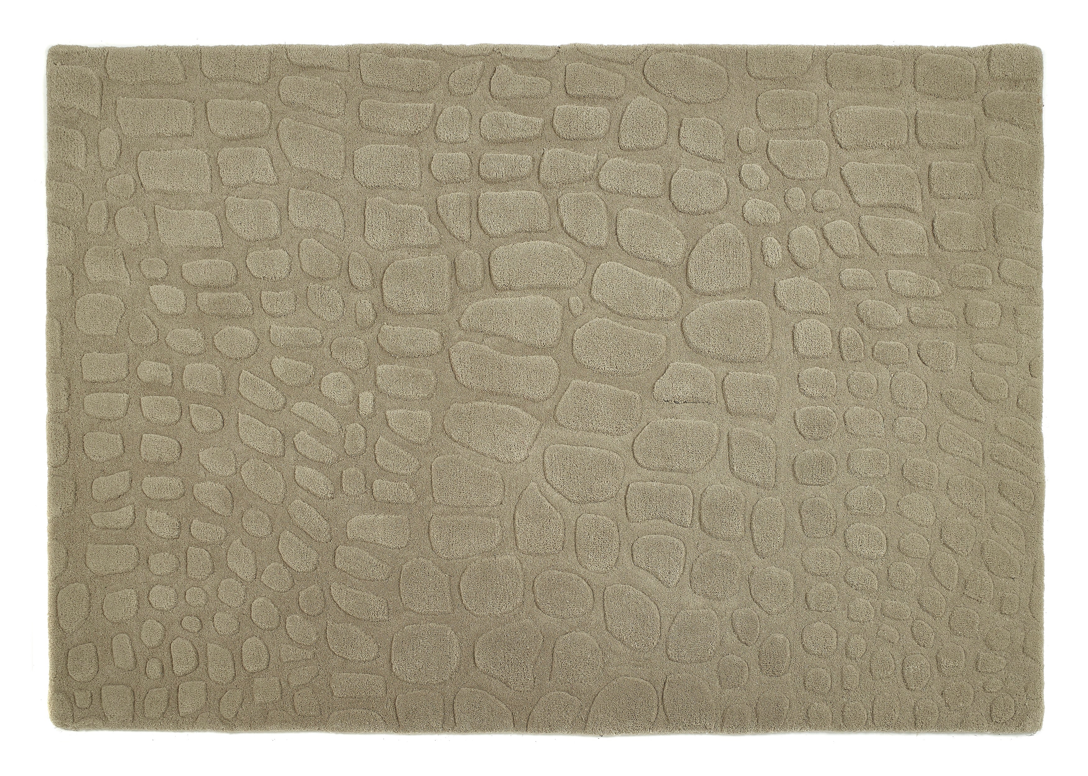 Taupe pebble modern rug