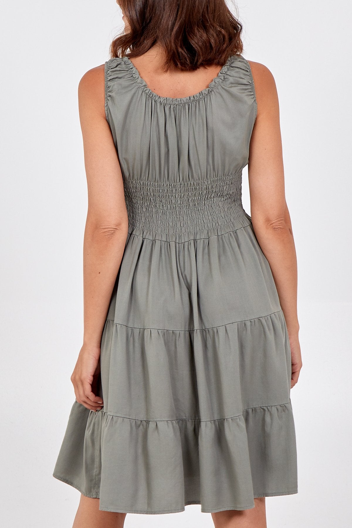 Tiered Sleeveless Dress