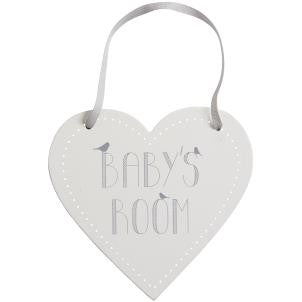 Baby's Room Heart Shaped Sign