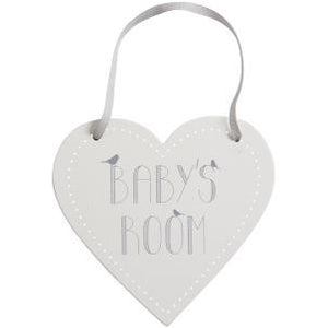 Baby's Room Heart Shaped Sign