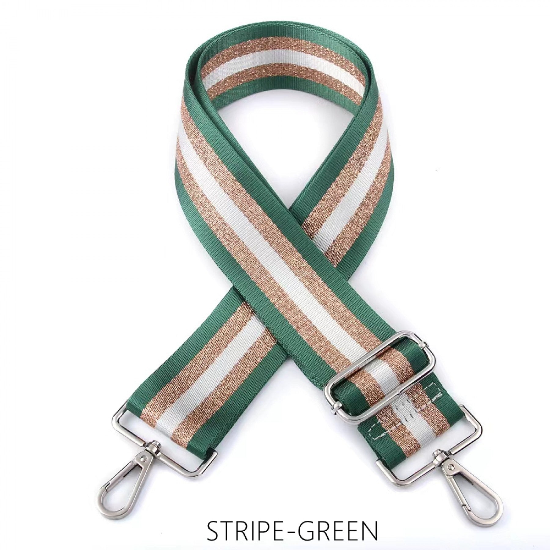 Bag Strap - Stripe Green