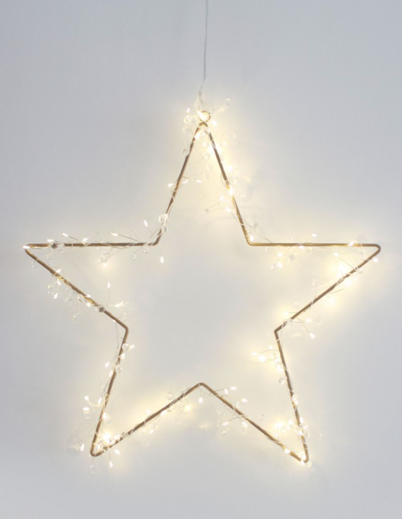 Crystal Cluster Fairy Lights, Battery Operated