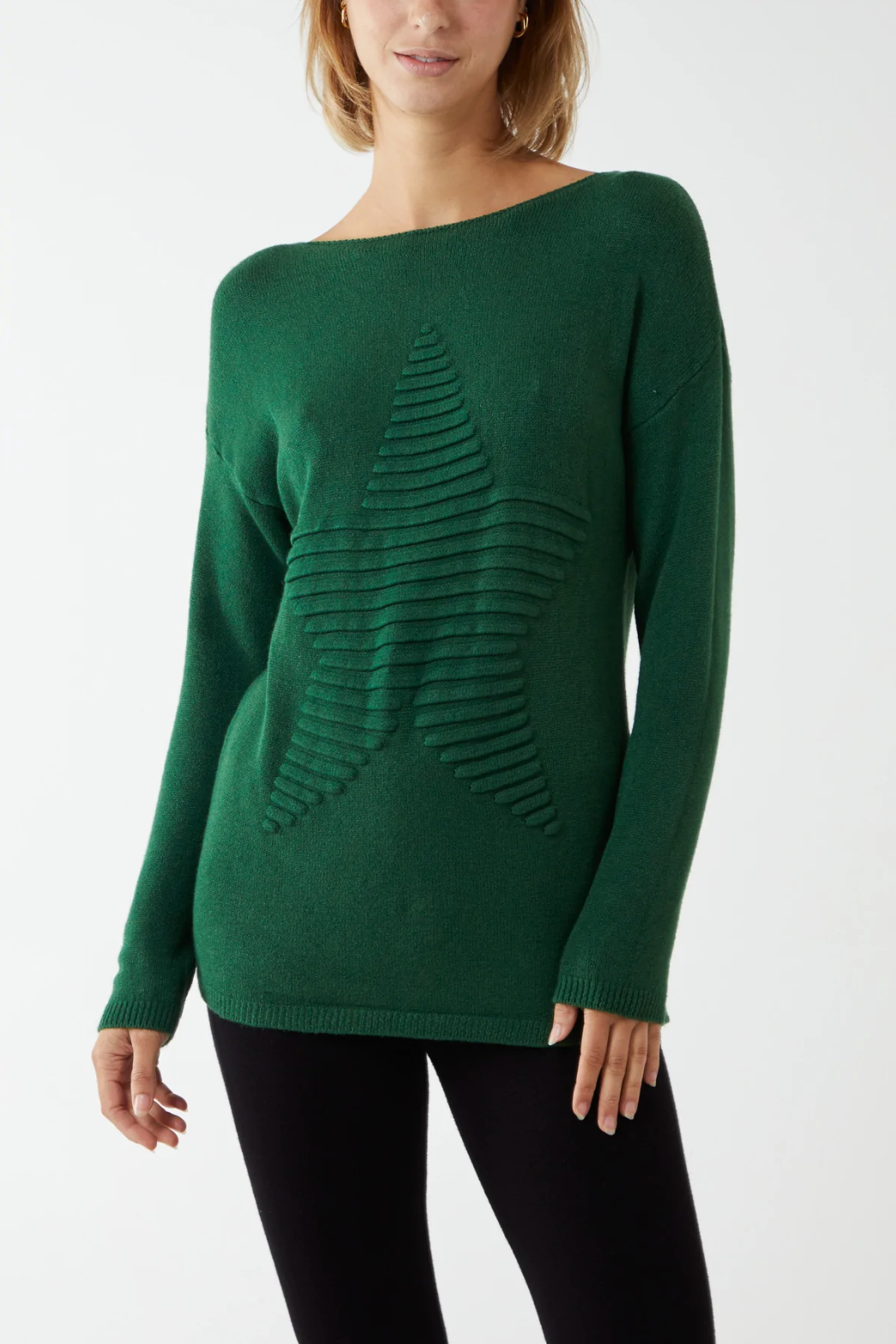 Green best sale star jumper