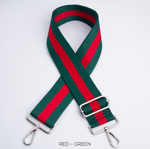 Bag Strap - Stripe Red/Green