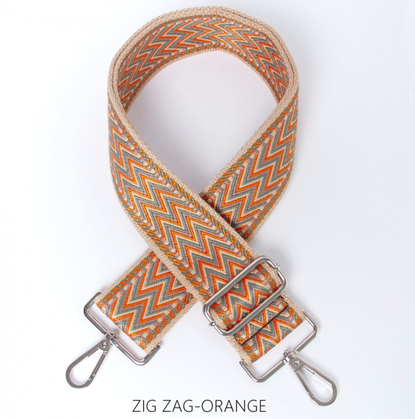 Bag Strap - Zig Zag Orange