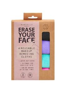 Re-Usable Eco Friendly Make Up Removing Face Cloth - Pack of 4