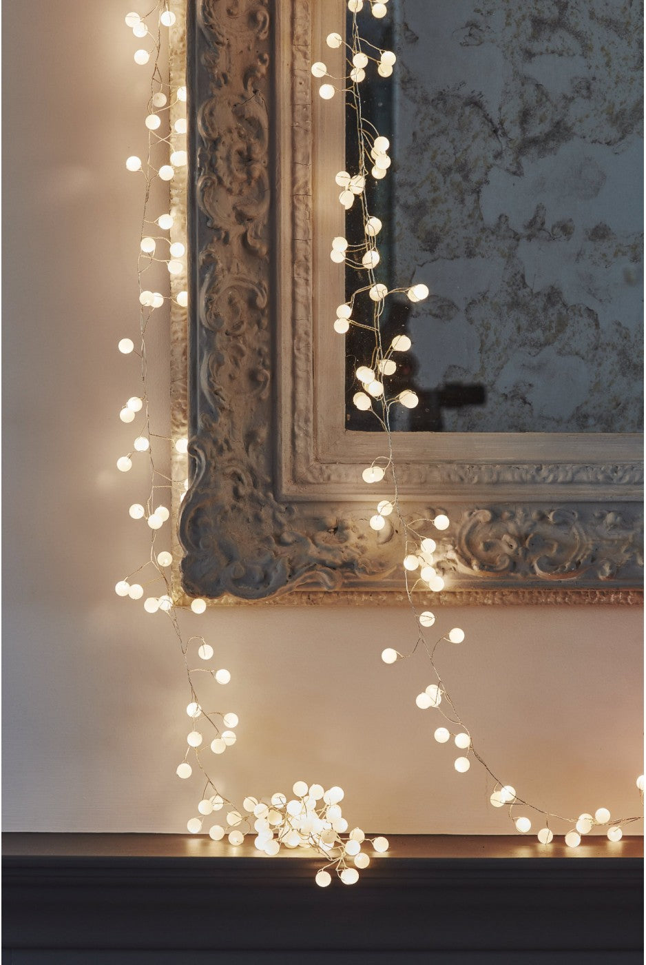 White Berry Fairy Lights, Battery Operated