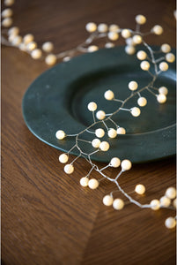 White Berry Fairy Lights, Battery Operated