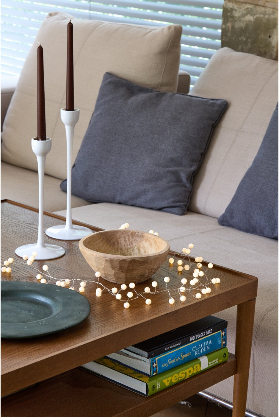 White Berry Fairy Lights, Battery Operated