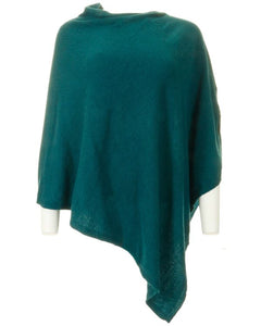 Jade cashmere blend poncho