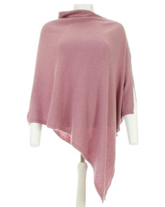 Light pink cashmere blend poncho