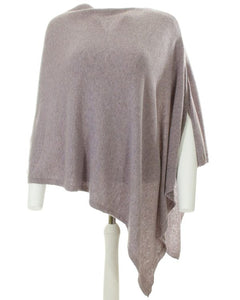 Heather cashmere blend poncho