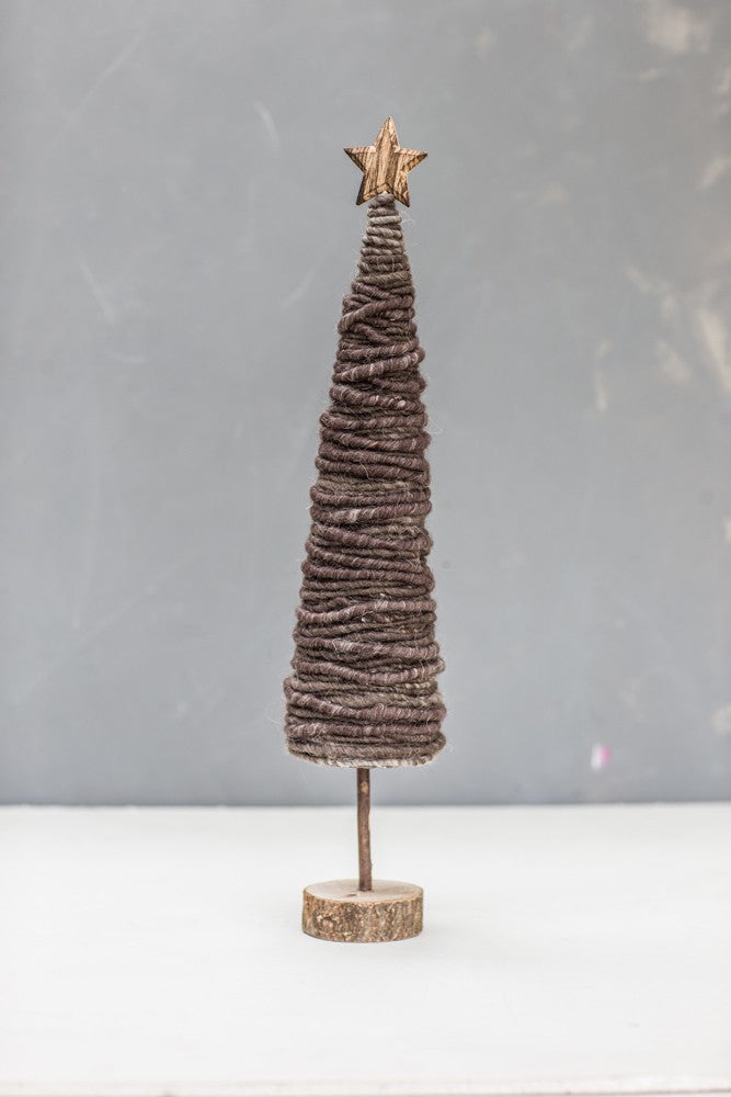 Brown Wool Christmas Tree