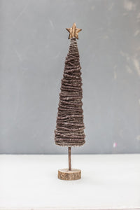 Brown Wool Christmas Tree