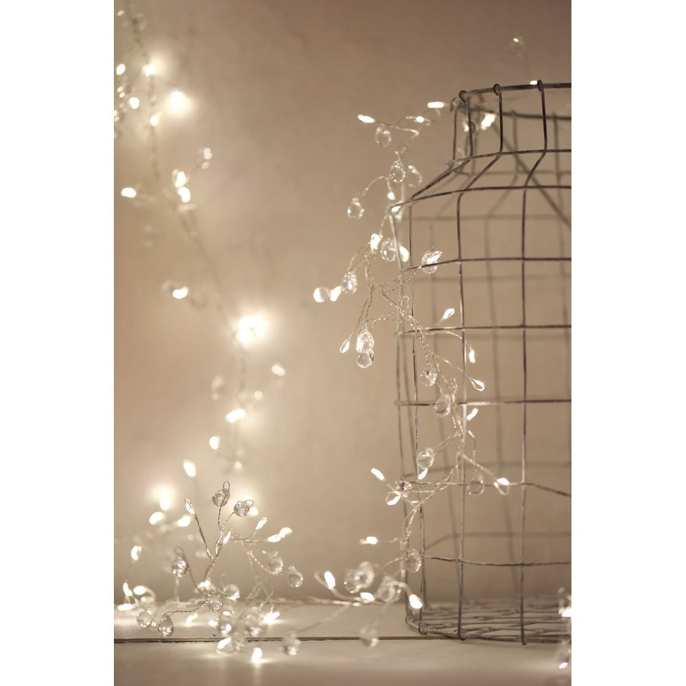 Crystal Cluster Fairy Lights, Battery Operated