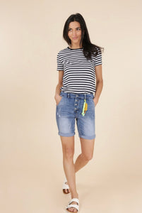 Melly & Co Shorts- Denim Blue