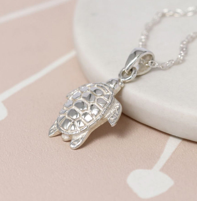 Sterling Silver Sea Turtle Necklace