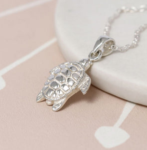 Sterling Silver Sea Turtle Necklace